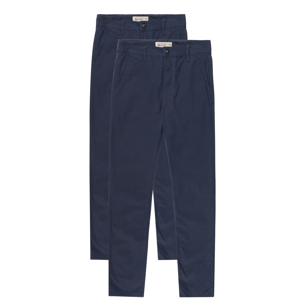 Kit 2 Calças de Sarja com Corte Chino - Santorini